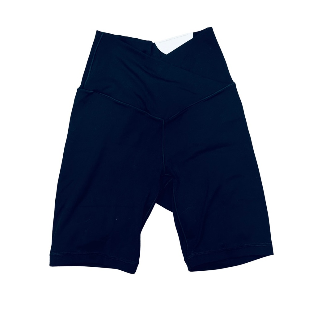 American Eagle Black V-Cut Biker Shorts